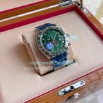 High Replica Rolex Daytona Men Green Face Stainless Steel Strap Green Bezel Watch 43mm